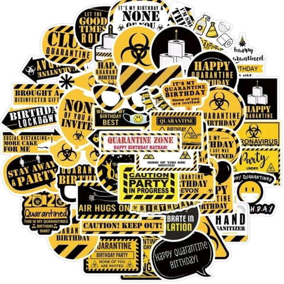 🍉5 for $25* Laptop Quarantine Stickers - Picture 2 of 4